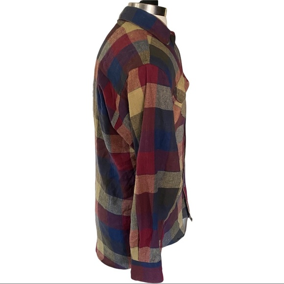 C.E. Schmidt Workwear Multicolor Plaid Check Color Block Shacket Shirt Jacket M - Picture 6 of 10